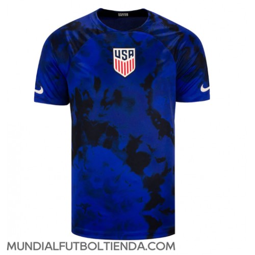 Camiseta Estados Unidos Segunda Equipación Replica Mundial 2022 mangas cortas